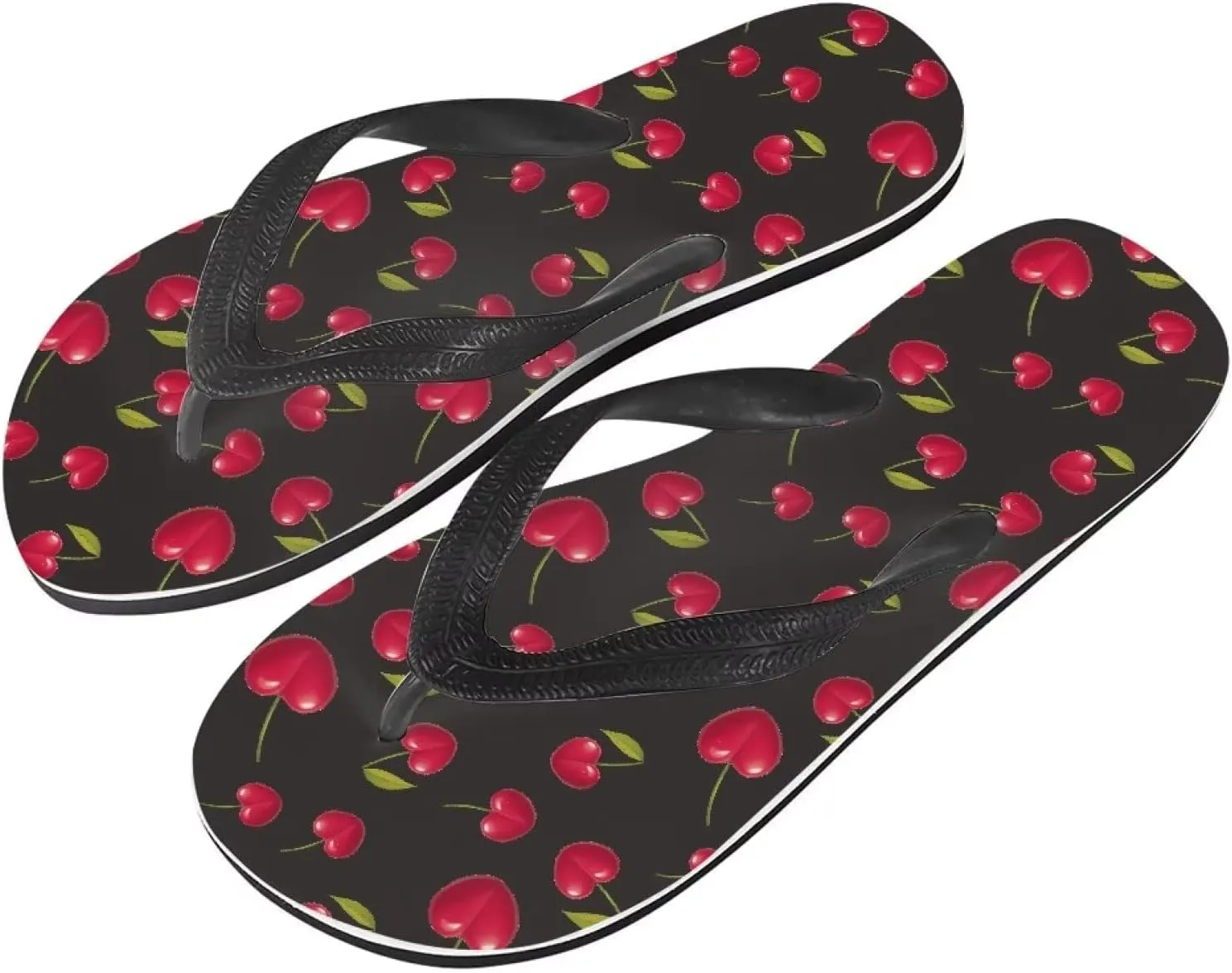 Women Pig Cat Bunny Print Flip Flop Sandal, American Flag Lightweight Thong Sandals Comfort Summer Beach Slippers