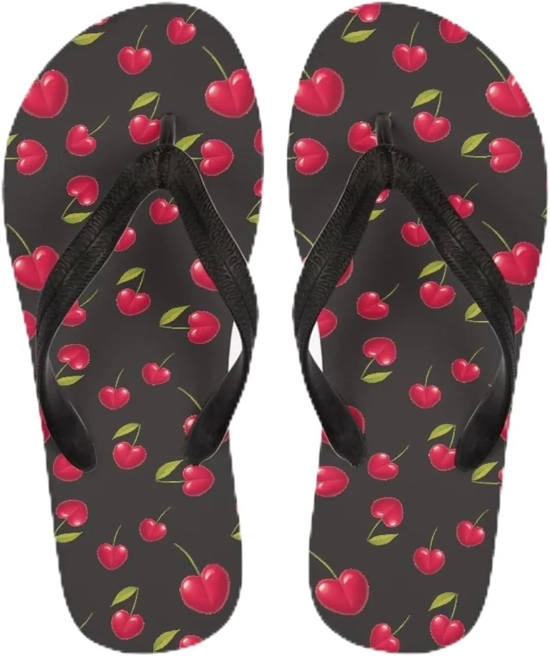 Women Pig Cat Bunny Print Flip Flop Sandal, American Flag Lightweight Thong Sandals Comfort Summer Beach Slippers