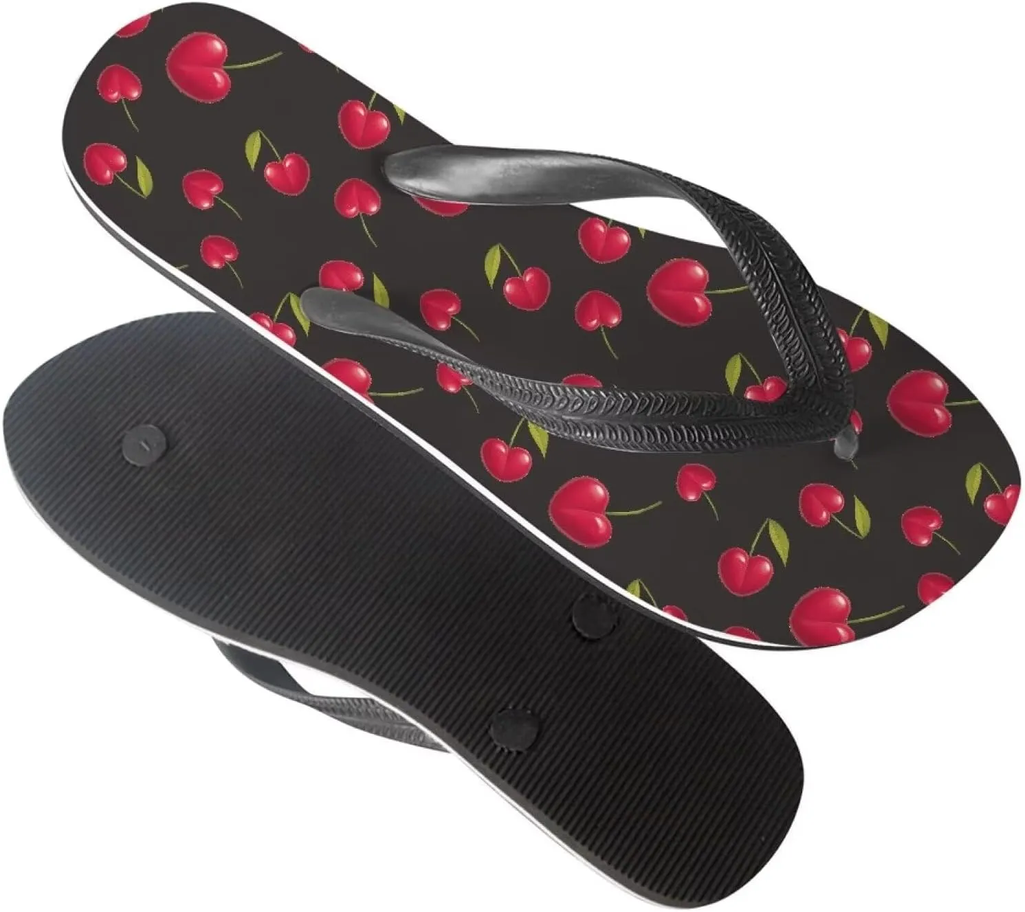 Women Pig Cat Bunny Print Flip Flop Sandal, American Flag Lightweight Thong Sandals Comfort Summer Beach Slippers