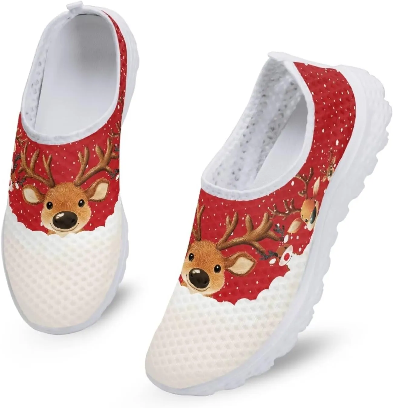 Women Slip On Shoes Casual Walking Shoes Mesh Breathable Sneaker Party Footwear