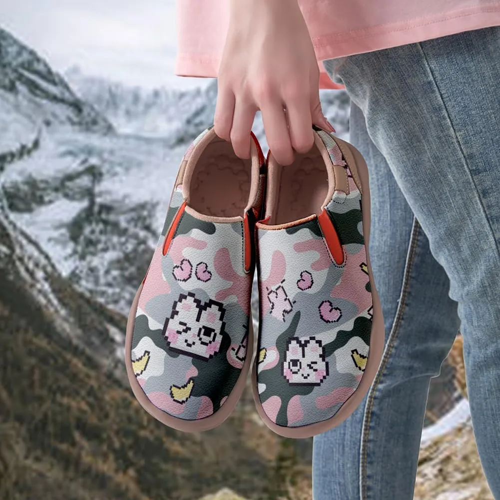 Women's Loafers Painted Travel Shoes Slip On Walking Shoes Casual Lightweight Comfort Fashion Sneaker