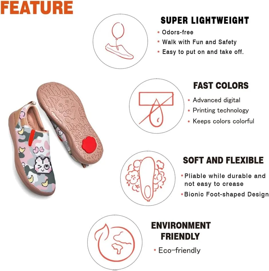 Women's Loafers Painted Travel Shoes Slip On Walking Shoes Casual Lightweight Comfort Fashion Sneaker