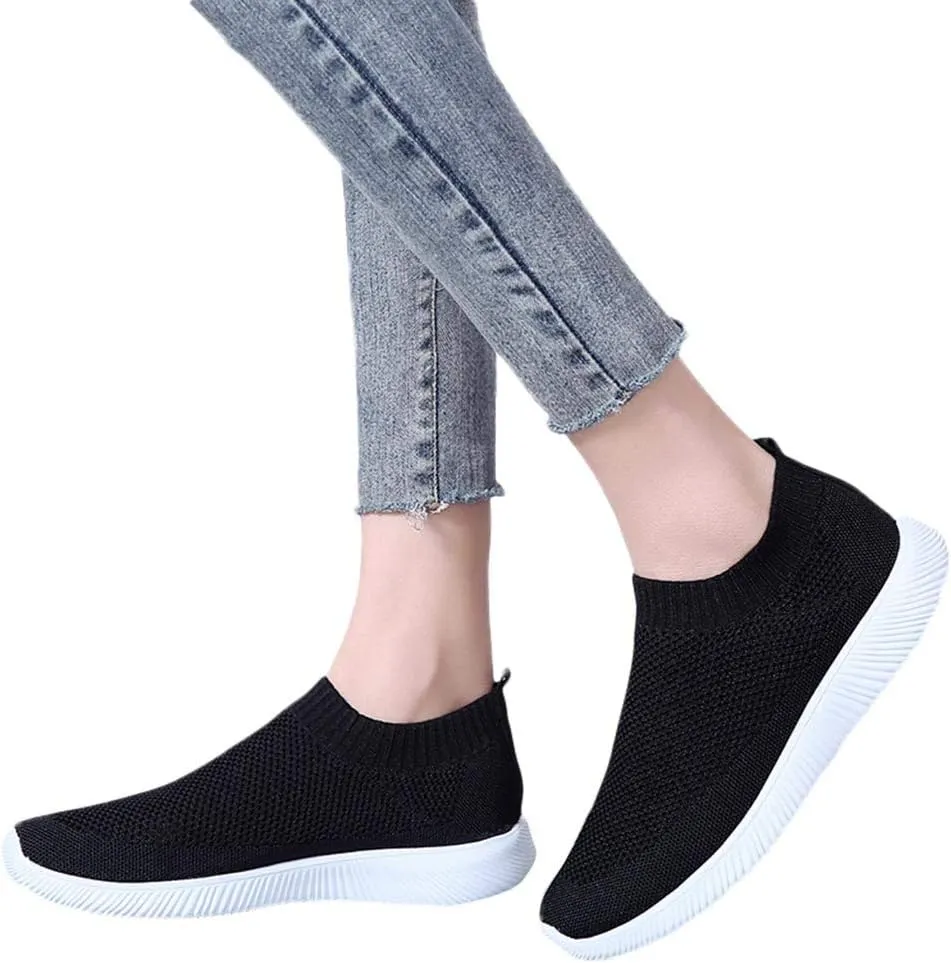 Womens Running Shoes Lightweight Tennis Shoes Non Slip Mens Dress Shoes Slip On White Casual Shoes Waterproof Sneakers Steel Toe Tennis Shoe Casual Loafers