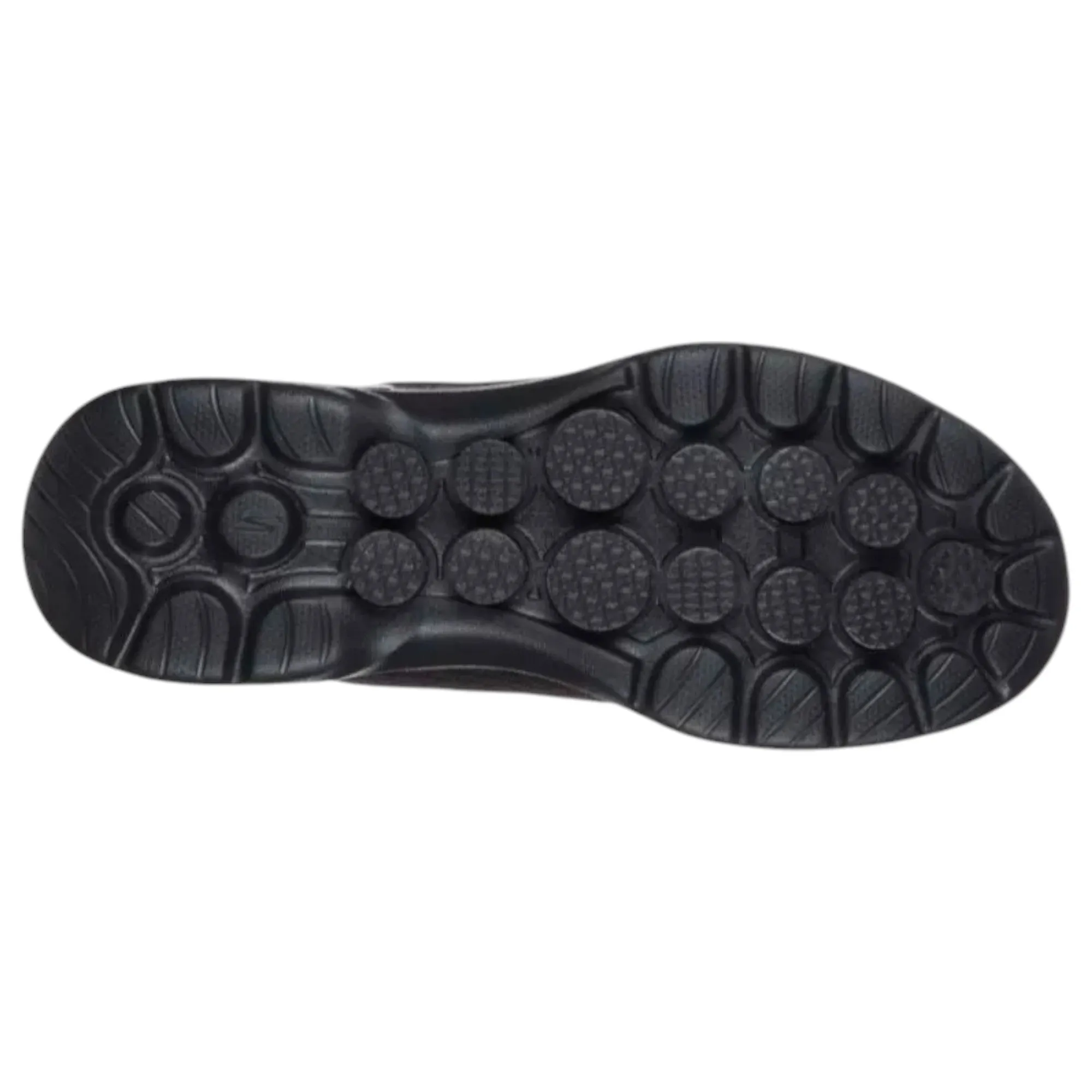 Womens Skechers Go Walk 6 - Iconic Vision Wide Fit Shoes Black/Black