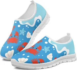 Women's Sneaker Casual Low Top Hiking Sneaker Flat Breathable Slip On Outdoor Soft Holiday Athletic Shoes for Womens