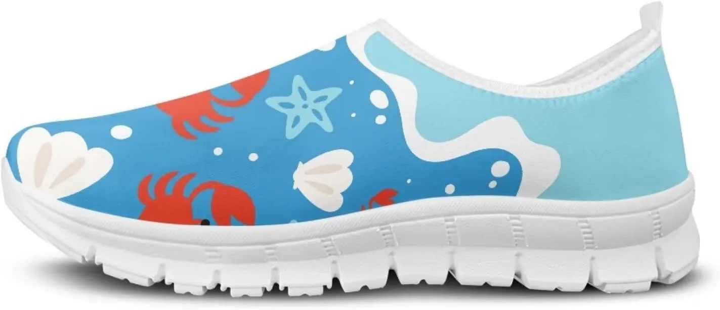 Women's Sneaker Casual Low Top Hiking Sneaker Flat Breathable Slip On Outdoor Soft Holiday Athletic Shoes for Womens