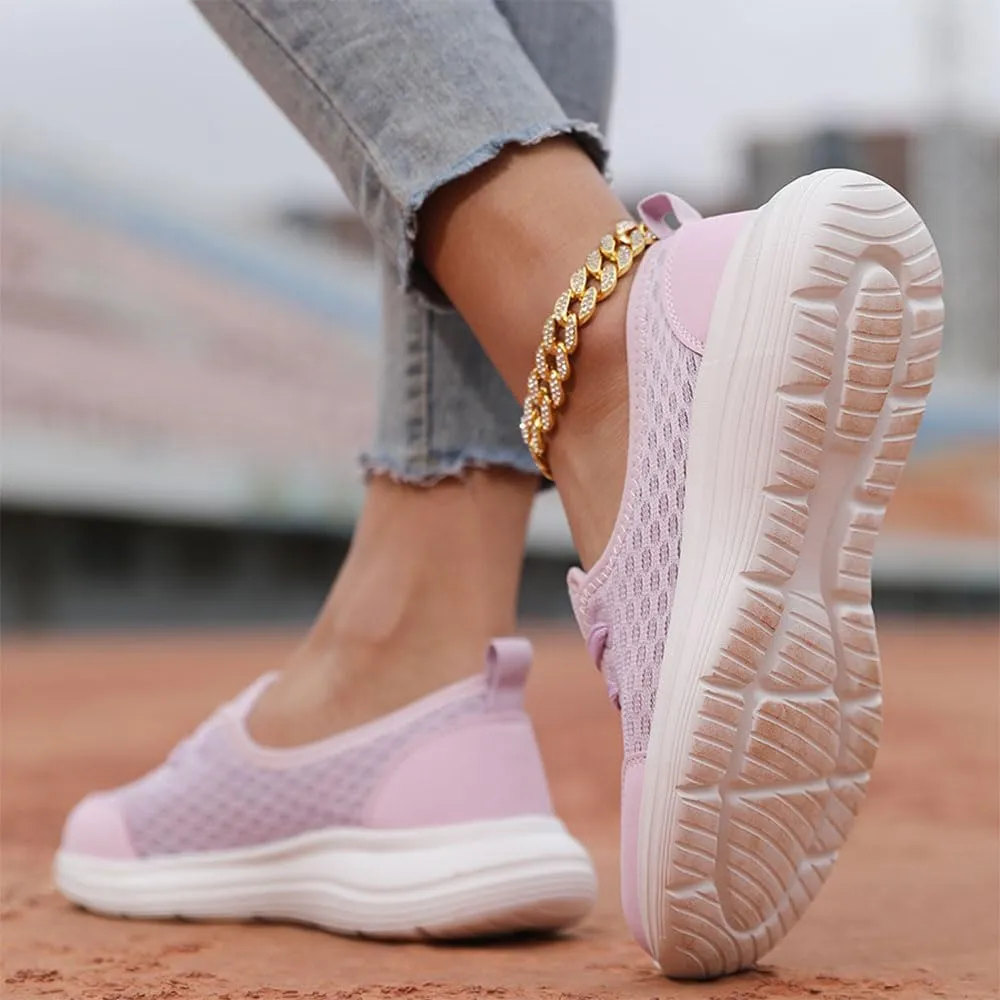 Women's Soft Sole Mesh Comfort Orthopedic Shoes,Comfortable Flat Arch Support Walking Shoes,Slip Ins Sneakers Ladies