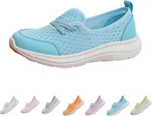 Women's Soft Sole Mesh Comfort Orthopedic Shoes,Comfortable Flat Arch Support Walking Shoes,Slip Ins Sneakers Ladies