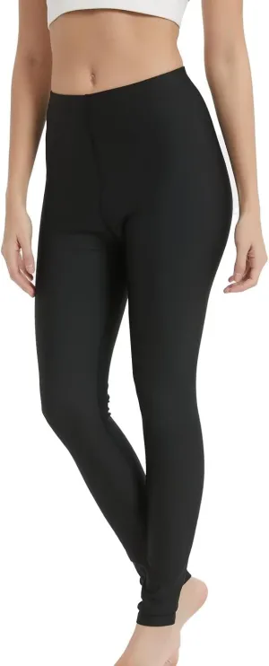 Womens Swim Pants Long Surf Water Swimming Leggings Sun Protection UV Leggings Rash Guard Swim Tights Fast Dry