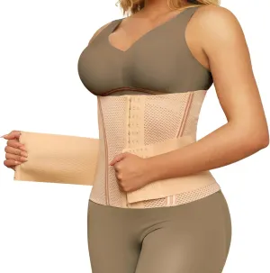 Womens Waist Trainer Corset Trimmer Tummy Control Body Shaper Breathable Slimming Workout Belt Shapewear