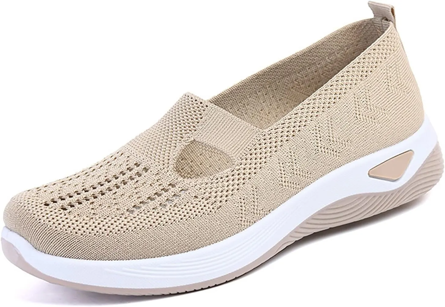 Womens Woven Orthopedic Walking Shoes Breathable Arch Support Sneakers for Heel Pain Relief Lightweight Anti Skid