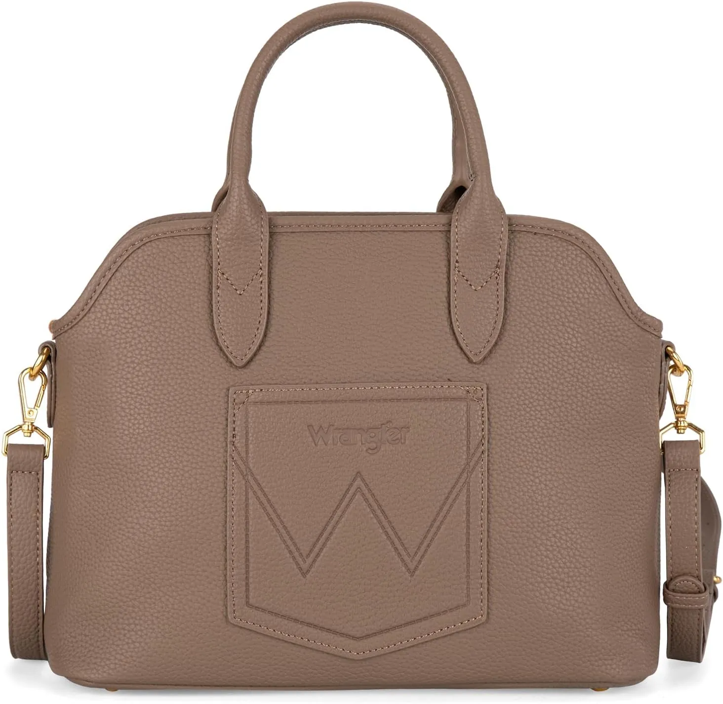 Wrangler Tote Bags for Women Medium Crossbody Purse for Ladies Soft Designer Top-handle Handbags