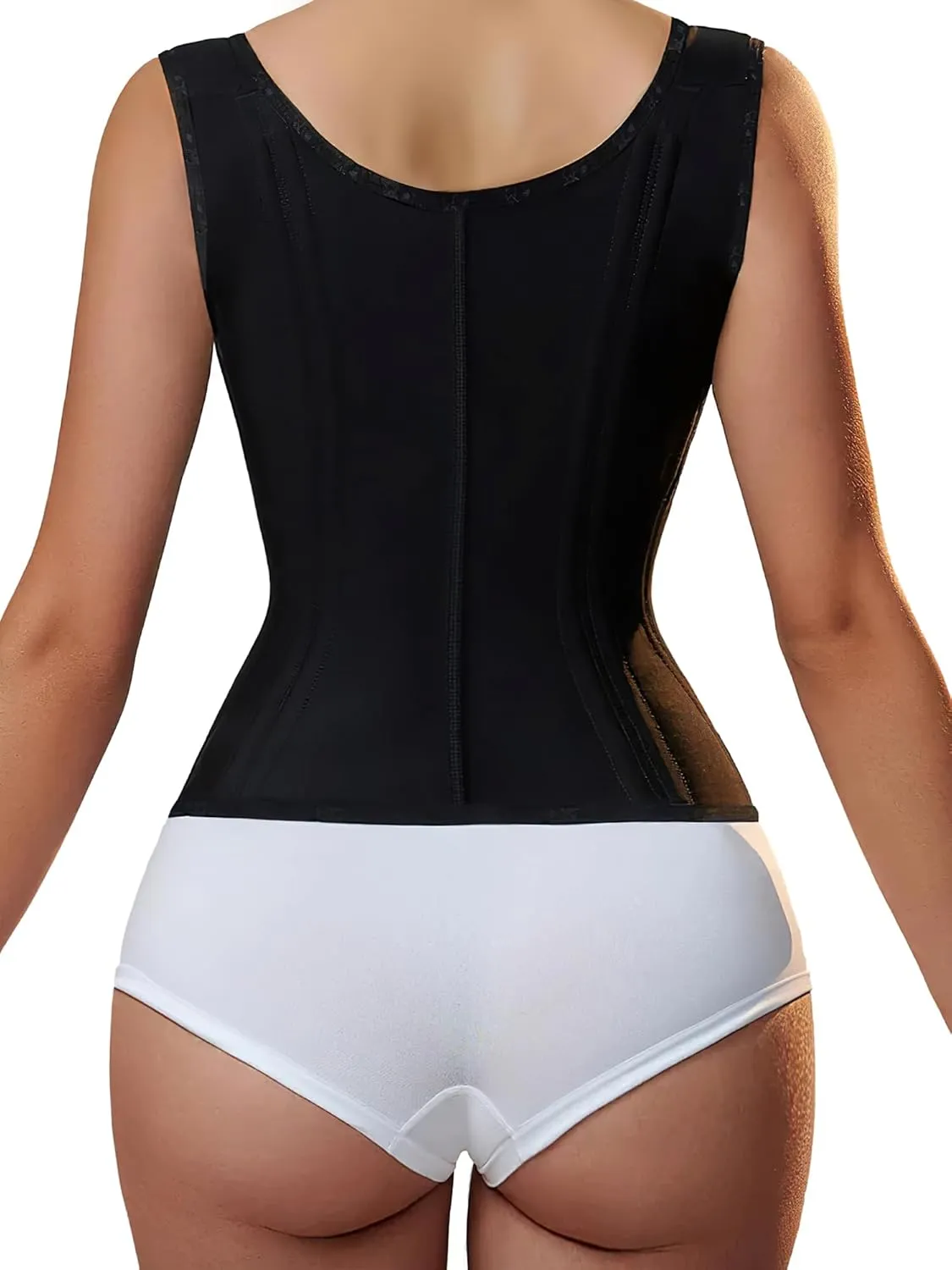 YIANNA Waist Trainer for Women for Tummy Control Sports, Workout Hourglass Vest Waist Cincher with Adjustable Shoulder Strap